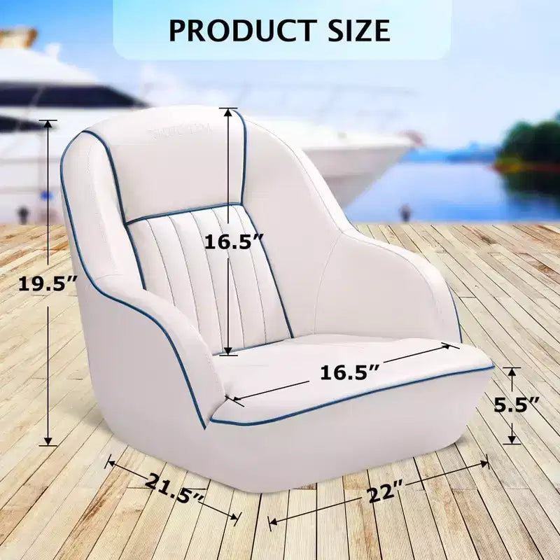 Pontoon Boat Seat, Captains Bucket Boat Seat, Back Folding Boat, Boat Cabin SeatingFishing Seats for Boats, Boat Bucket Seat