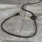 Black Adjustable Dome Shade Arc Metal Floor Lamp