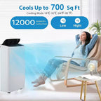 12,000 BTU Portable Air Conditioner for 550 Sq Ft 3-In-1 AC Unit with Cooling/Dehumidifier/Fan Modes