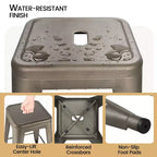 Yaheetech Lot de 4 Tabourets de Bar en Métal sans Dossier Hauteur Comptoir Chaises Empilables