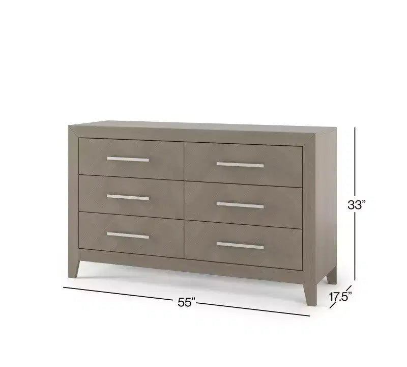 Child Craft Kieran Crib, Double Dresser and Chest Nursery Set, 3-Piece, Includes 4-in-1 Convertible Crib, Dresser and Chest
