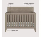 Child Craft Kieran Crib, Double Dresser and Chest Nursery Set, 3-Piece, Includes 4-in-1 Convertible Crib, Dresser and Chest