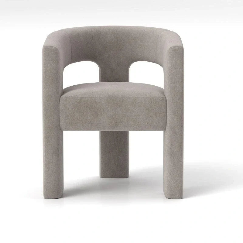 Chaise de salle à manger SEYNAR Modern Glam en velours, chaise d'appoint à dossier ouvert, lot de 6
