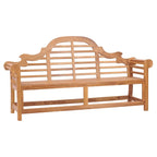 Chic Teak Lutyens Teak Wood Outdoor Garden & Patio Triple Bench