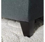 Luxury Storage Ottoman Bench - Button-Tufted Upholstered Rectangular Footrest for Living Room, Entryway & Bedroom