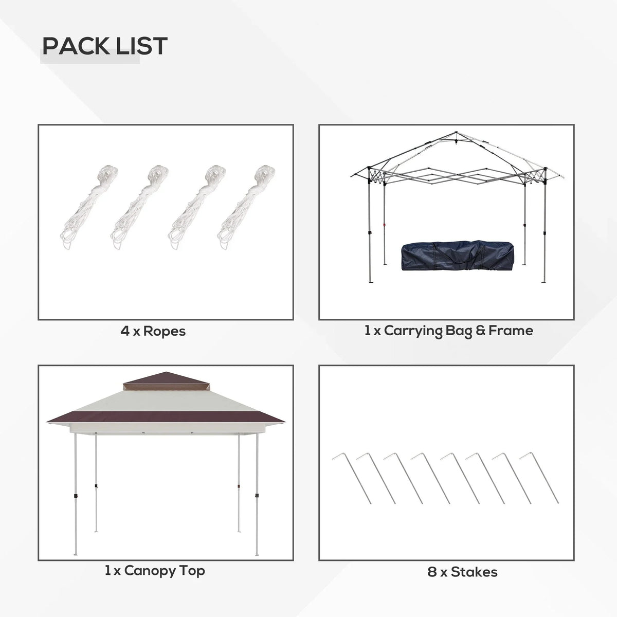 Outsunny 12 x 12 Pop Up Canopy Sun Shade Instant Tent Folding with Mesh Sidewall Netting, 3-Level Adjustable Height