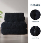 8 Corduroy Folding Couch Sofa Bed,Single
