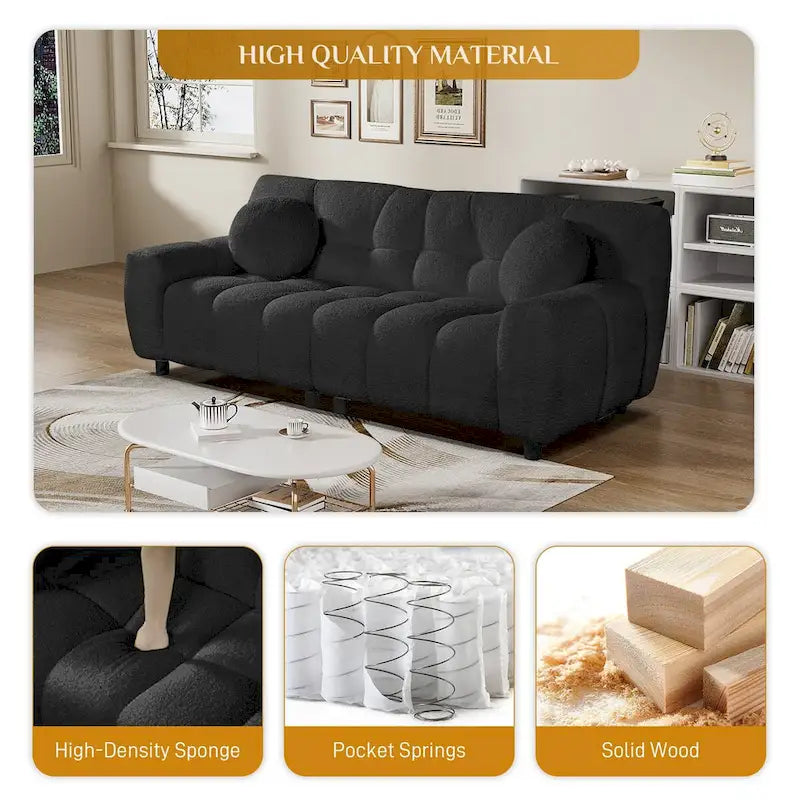 2-Seat Cloud Deep Seat Sofa Couch for Living Room, Bedroom