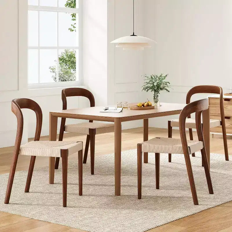 Pexfix Wood Stackable Dining Room Chair Set of 4