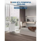 15,000 BTU Portable Air Conditioner, 3-in-1 Potable AC Unit with Dehumidifier & Fan, Sleep Mode, Remote & LED Panel, Cools 850 Sq.Ft., Quiet