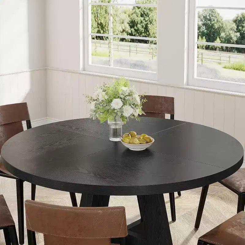 47 Inch Round Dining Table for 4 people