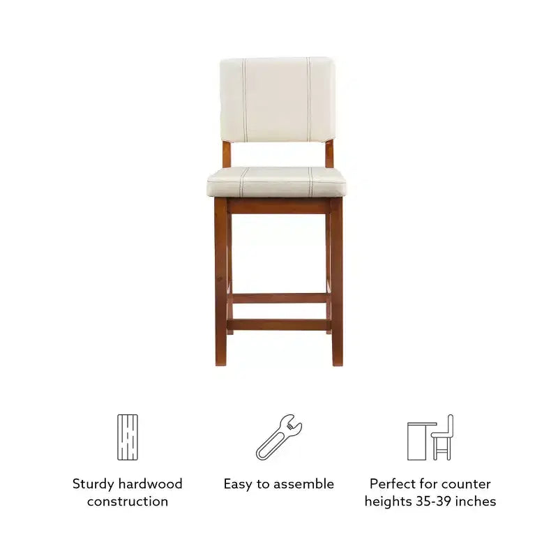 24 Milano Counter Height Barstool - Linon