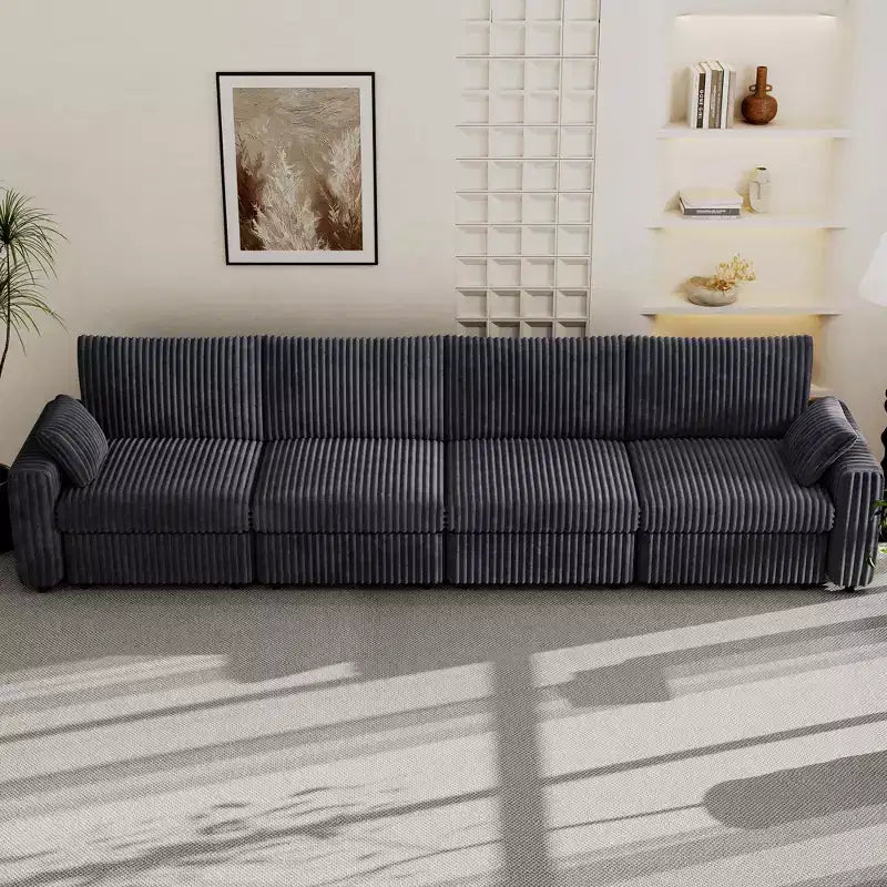 Dyonery Modular Corduroy Sectional Sofa with Washable Covers