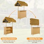 Hawaiian-style Bar Height Patio Set
