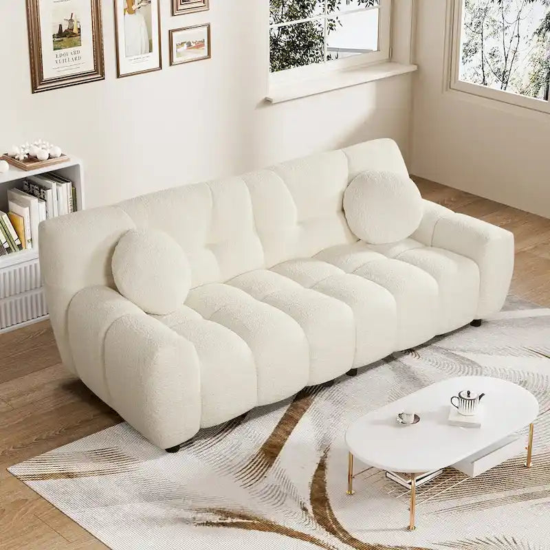 2-Seat Cloud Deep Seat Sofa Couch for Living Room, Bedroom