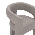Chaise de salle à manger SEYNAR Modern Glam en velours, chaise d'appoint à dossier ouvert, lot de 6