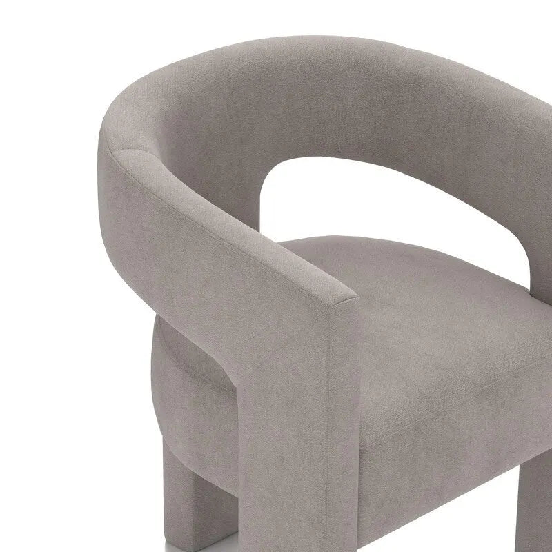 Chaise de salle à manger SEYNAR Modern Glam en velours, chaise d'appoint à dossier ouvert, lot de 6