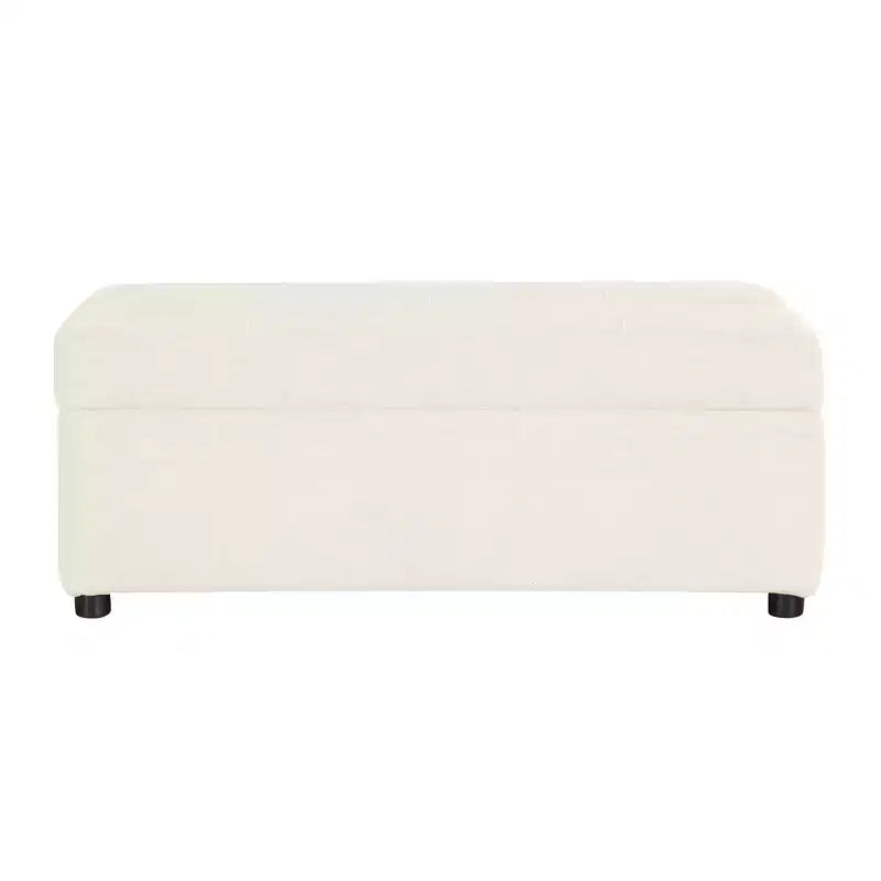 Twin Size Convertible Ottoman Sleeper Bed with Mattress - Space-Saving Guest Bed for Living Room & Apartment
