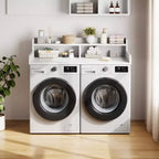 2-Tier Washer and Dryer Countertop with Shelf or Drawers, Laundry Countertop Cover with Non-Slip Pad, 54X27.5 Laundry Topper for Folding Clothes