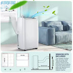 14000Btu Portable Air Conditioner Cools Up to 750 Sq.Ft, Portable AC Unit with Dehumidifier