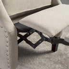 Wingback Push-Back Recliner Chair, Upholstered, Classic Style, Living Room Accent