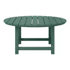 WestinTrends Dylan 5-Piece Outdoor Patio HDPE Adirondack Chair With Round Coffee Table Conversation Set