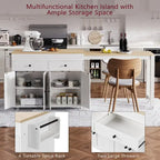 Kitchen Island with Extendable Dining Table
