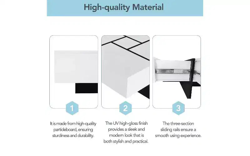 Extendable Puzzle-Top Coffee Table with 4 Hidden Storage Compartments