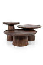 Wooden Pedestal Coffee Table