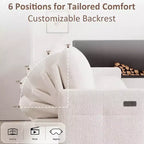Canapé-lit convertible, canapé-lit en forme de L de 81 po avec méridienne de rangement réversible/port USB/poche latérale/assemblage sans outils, velours côtelé beige