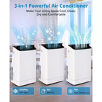 Acekool 14000 BTU Portable Air Conditioner, 3-in-1 AC Unit with WiFi, Cools and Heats Up to 700 Sq Ft, Remote, for Living Room/RV/Workspace