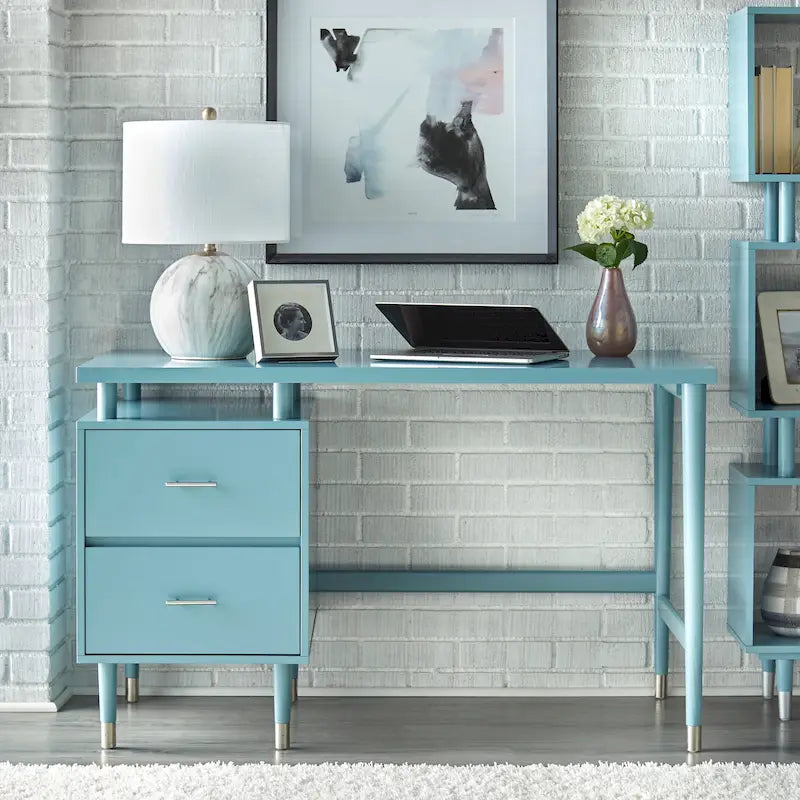Simple Living Margo 2-drawer Mid-Century Modern Desk