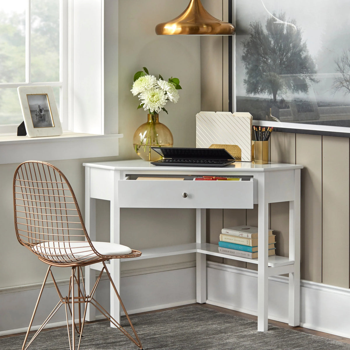 Porch & Den Lincoln Corner Desk