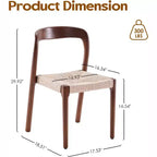 Pexfix Wood Stackable Dining Room Chair Set of 4
