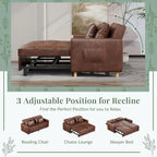 AECOJOY 3-in-1 Sofa Bed Double Sleeper Chair Bed