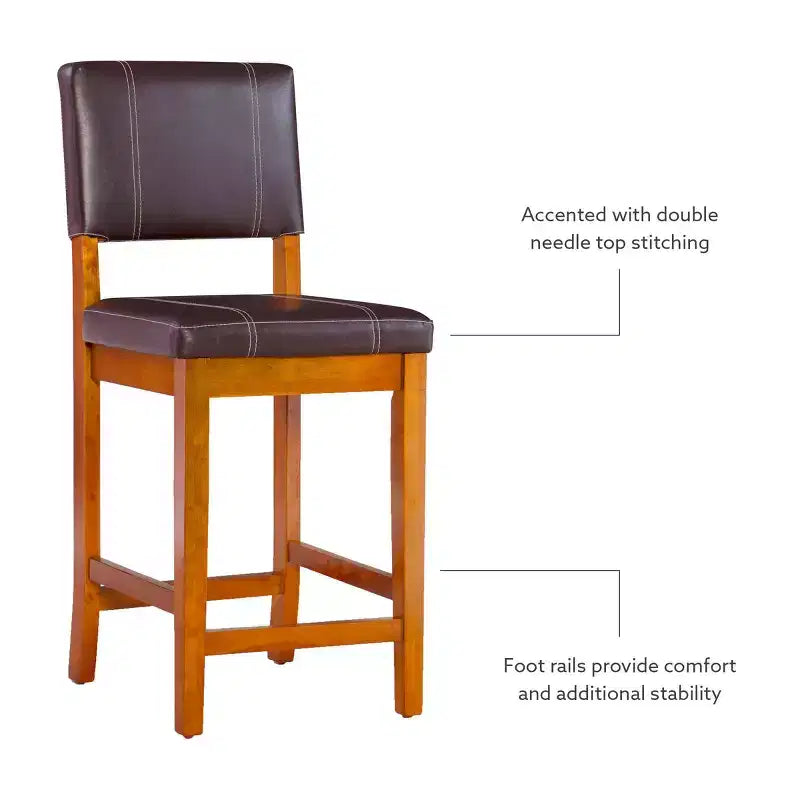 24 Milano Counter Height Barstool - Linon