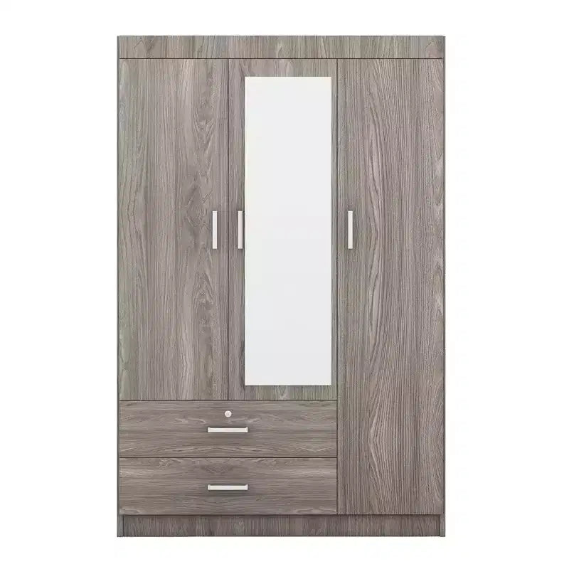 3-Door Wardrobe with Shelves and 2 Drawers, Clothing Armoire 4A - ModernLuxe