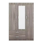 3-Door Wardrobe with Shelves and 2 Drawers, Clothing Armoire 4A - ModernLuxe