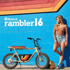 Razor Rambler Step Over Electric Scooter - Beige: 350W Motor, 15.5 mph Speed
