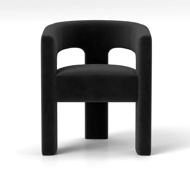 Chaise de salle à manger SEYNAR Modern Glam en velours, chaise d'appoint à dossier ouvert, lot de 6