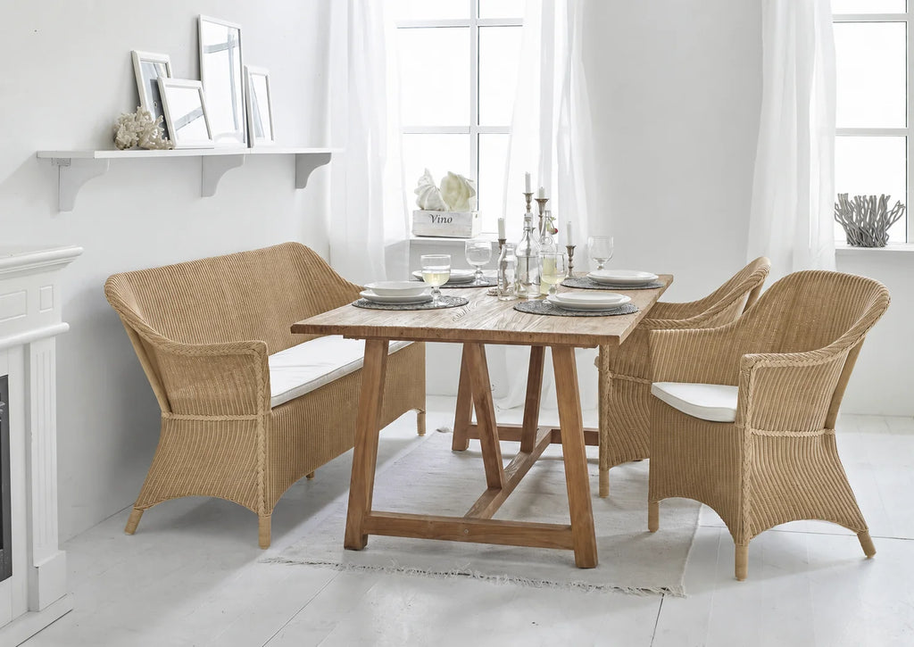 Classic Rattan Lounge Chair with Woven | Matte Finish