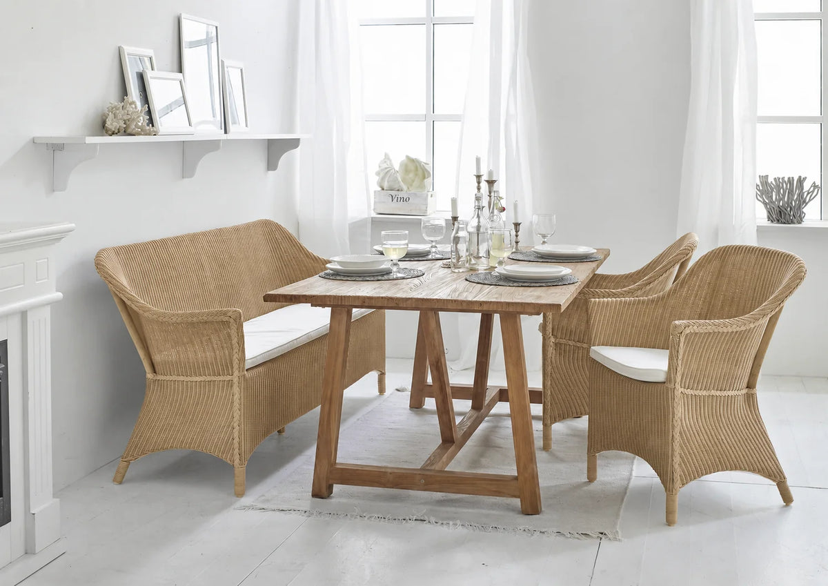 Classic Rattan Lounge Chair with Woven | Matte Finish