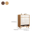 Modern Manufactured White Wood Shoe Cabinet