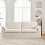 Dyonery 86 Cloud Loveseat Sofa, Deep Seat & Wide Armrest Pillows, Sturdy Frame, Breathable Ergonomic Design