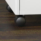 72 Office Desk with Hutch & 3-Drawer Mobile File Cabinet