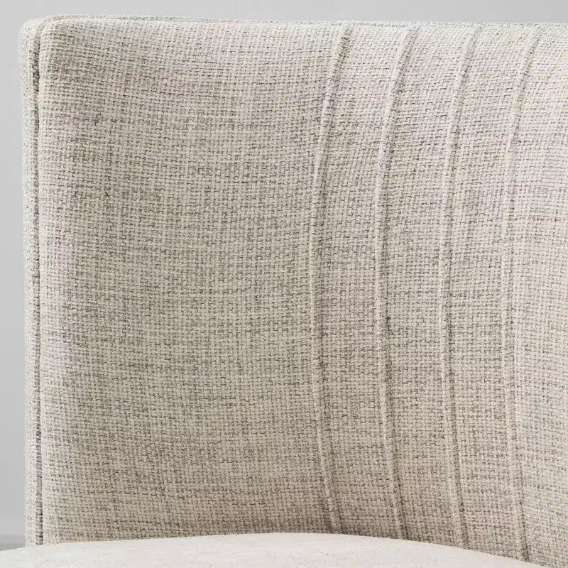 Lot de 4 chaises de salle à manger modernes pivotantes, chaises sans accoudoirs rembourrées en tissu texturé avec dossier incurvé pour salle à manger ou cuisine - Panipeachy