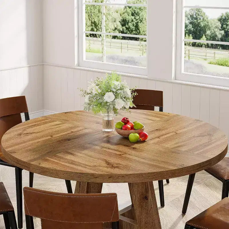 47 Inch Round Dining Table for 4 people