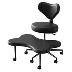 Pinmoco Ergonomic Criss Cross Office Chair, Height Adjustable Meditation Chair, 360 Swivel, Lumbar Support, Task and Office Chair, ADHD Chair