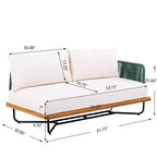 Christopher Knight Home Raphael 4 Piece Outdoor Rope and Acacia Sectional Sofa Set (Table Not Included)