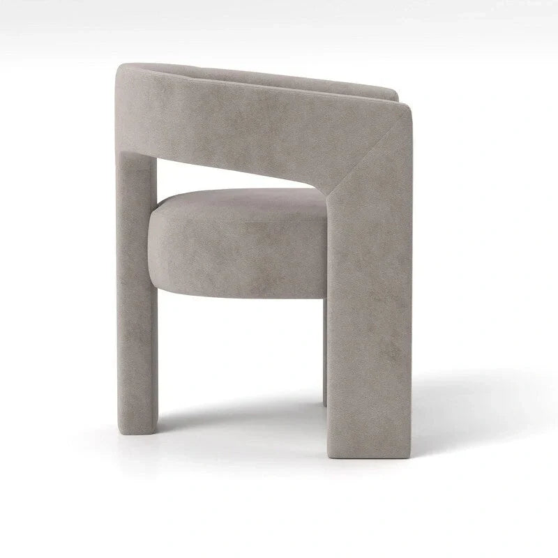 Chaise de salle à manger SEYNAR Modern Glam en velours, chaise d'appoint à dossier ouvert, lot de 6